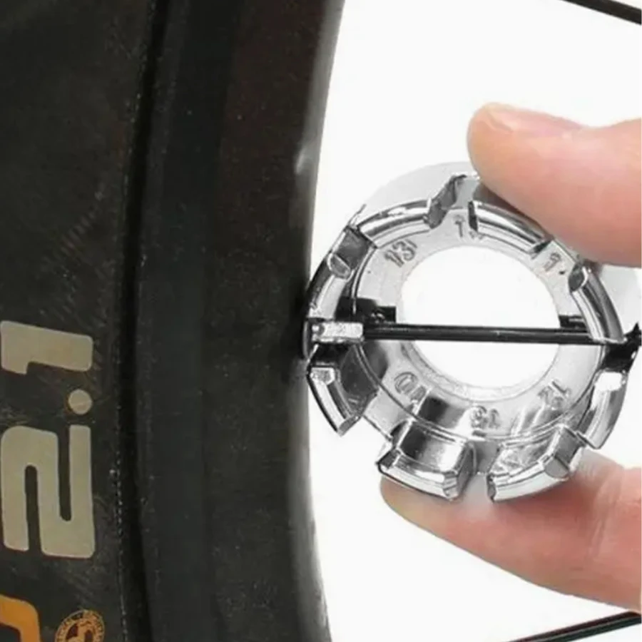 

maintenance bicycle spoke wrench, bicycle spoke nipple key, 8-way wrench for bicycle maintenance, used for bicycle wire adjustme