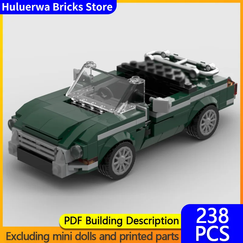 

Speed Champion Model MOC Building Bricks GT Convertible Sports Car Modular Technology Gifts Holiday Assemble Children Toys Suit