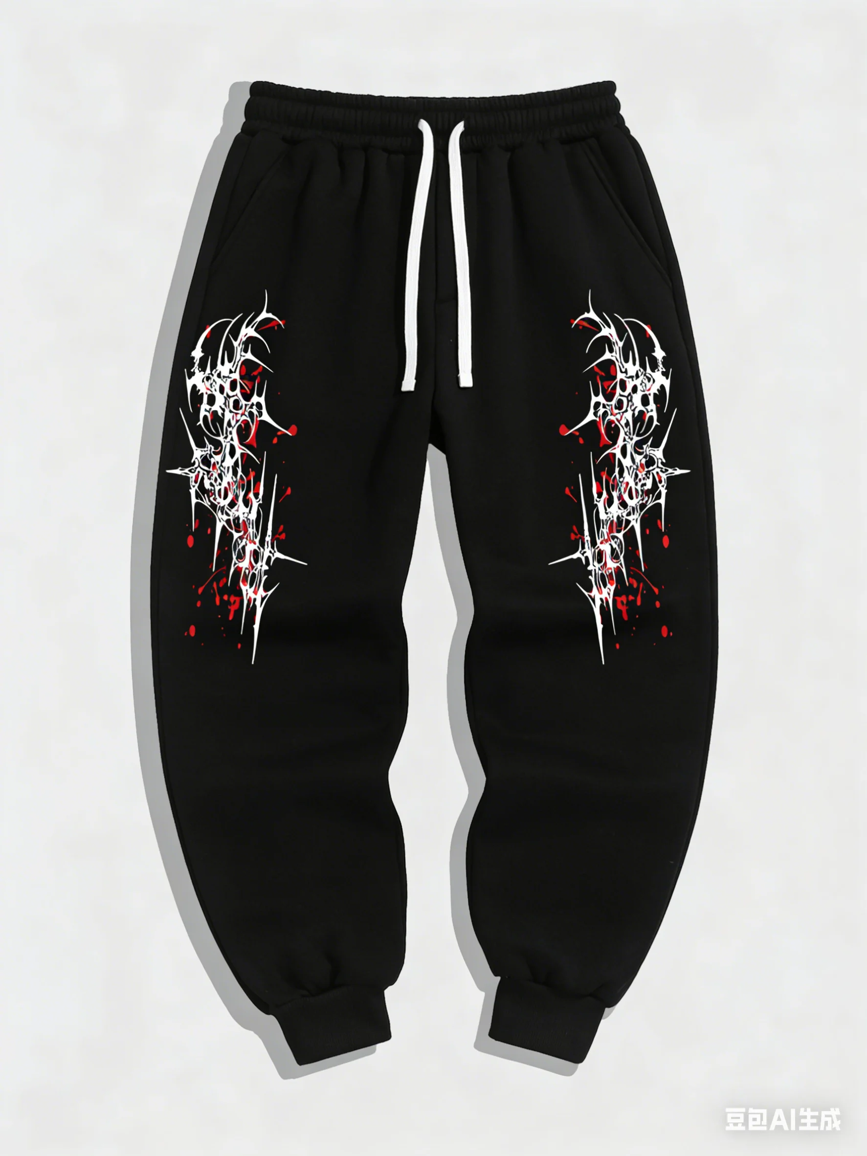 

Мужские спортивные брюки с готическим принтом, многофункциональные, однотонные, для бега на открытом воздухе, дышащие, повседневные, удобные, 3D-дизайн