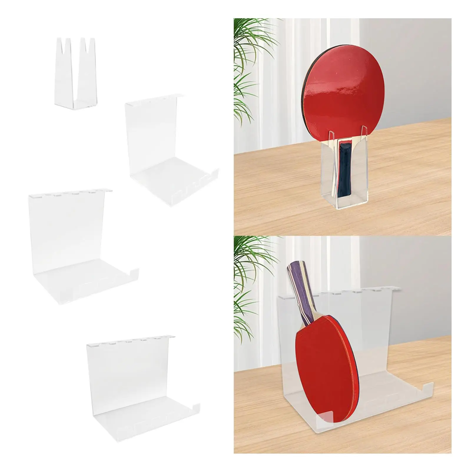 Table Tennis Racket Display Stand Acrylic for Bar Room Sports Shop Game Room
