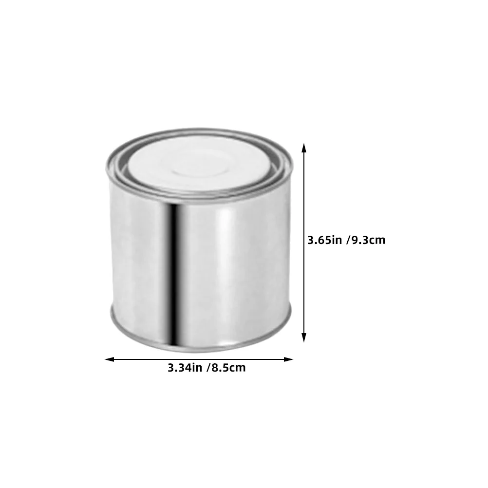 4 قطعة دلاء الطلاء المختومة مع الأغطية 500 مللي حاويات تخزين اللوحة الفارغة علب الطلاء المعدنية محكم للحفاظ على #4