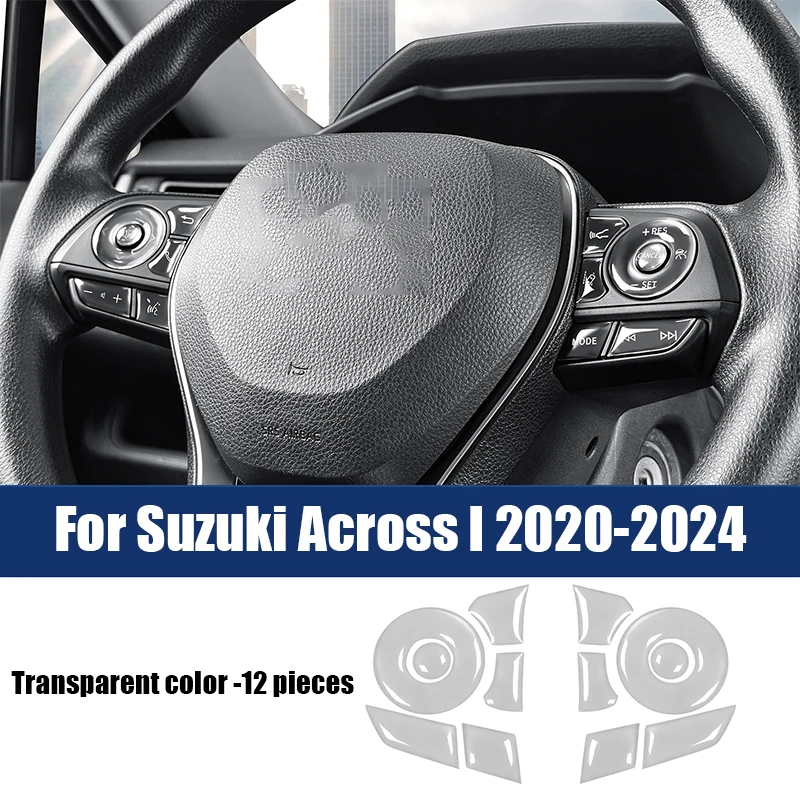 For Suzuki Across I 2020 2021 2022 2023 2024 Steering wheel button protection sticker dropper car interior supplies