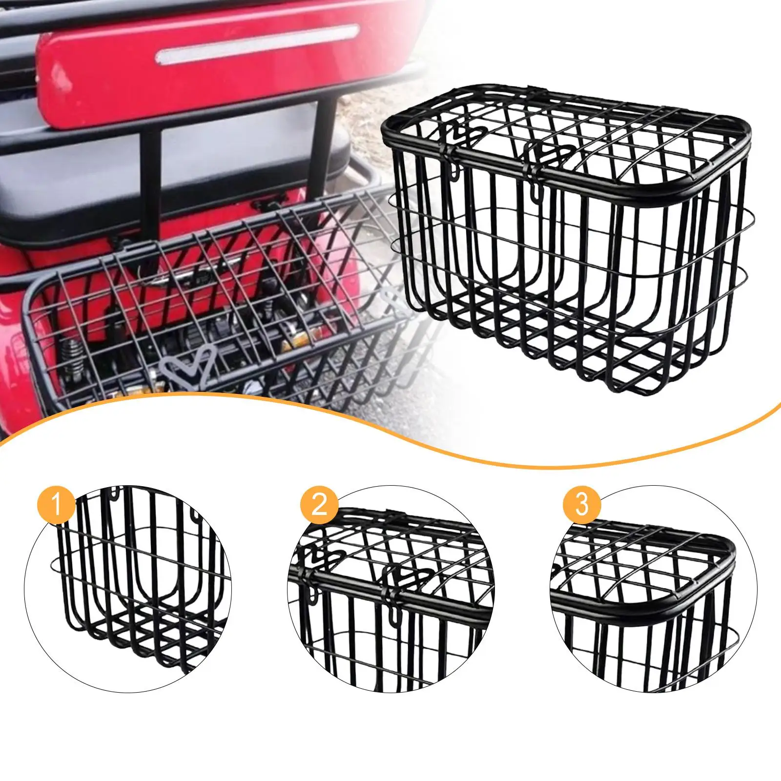 

Велосипедная корзина сзади, простая в установке, велосипедная корзина для переноски собак, домашних животных, фруктов, продуктов, большая задняя корзина для трехколесного велосипеда для взрослых, женщин и мужчин