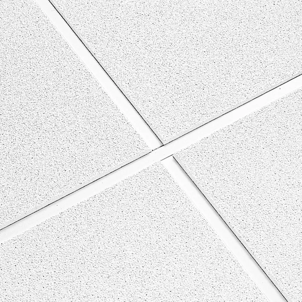 2x4 天井タイル - 10枚入り ホワイト; 吊り天井グリッド用吸音天井; デューン セカンドルック 2712