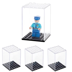 10/20/30pcs Minifigures Display Case, Acrylic Building Block Display Box, Action Figure Toys Storage for LEGO Minifigure