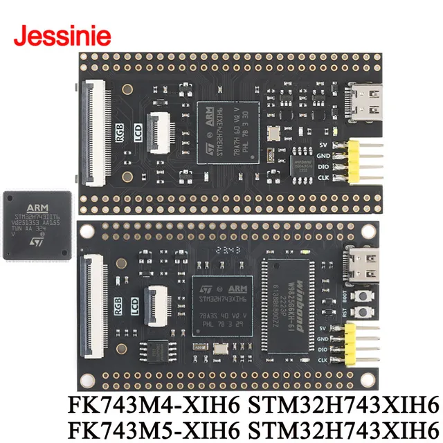 STM32H743XIH6 STM32H743 FK743M4-XIH6 FK743M5-XIH6 Moduł do nauki programowania systemów rdzeniowych STM32, kompatybilny z OpenMV LCD