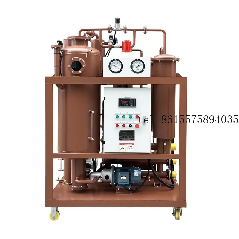 Hot Turbine Oil Filtration Machine Dehydration Degassing and Removing Solid Particulate Filtration Unit