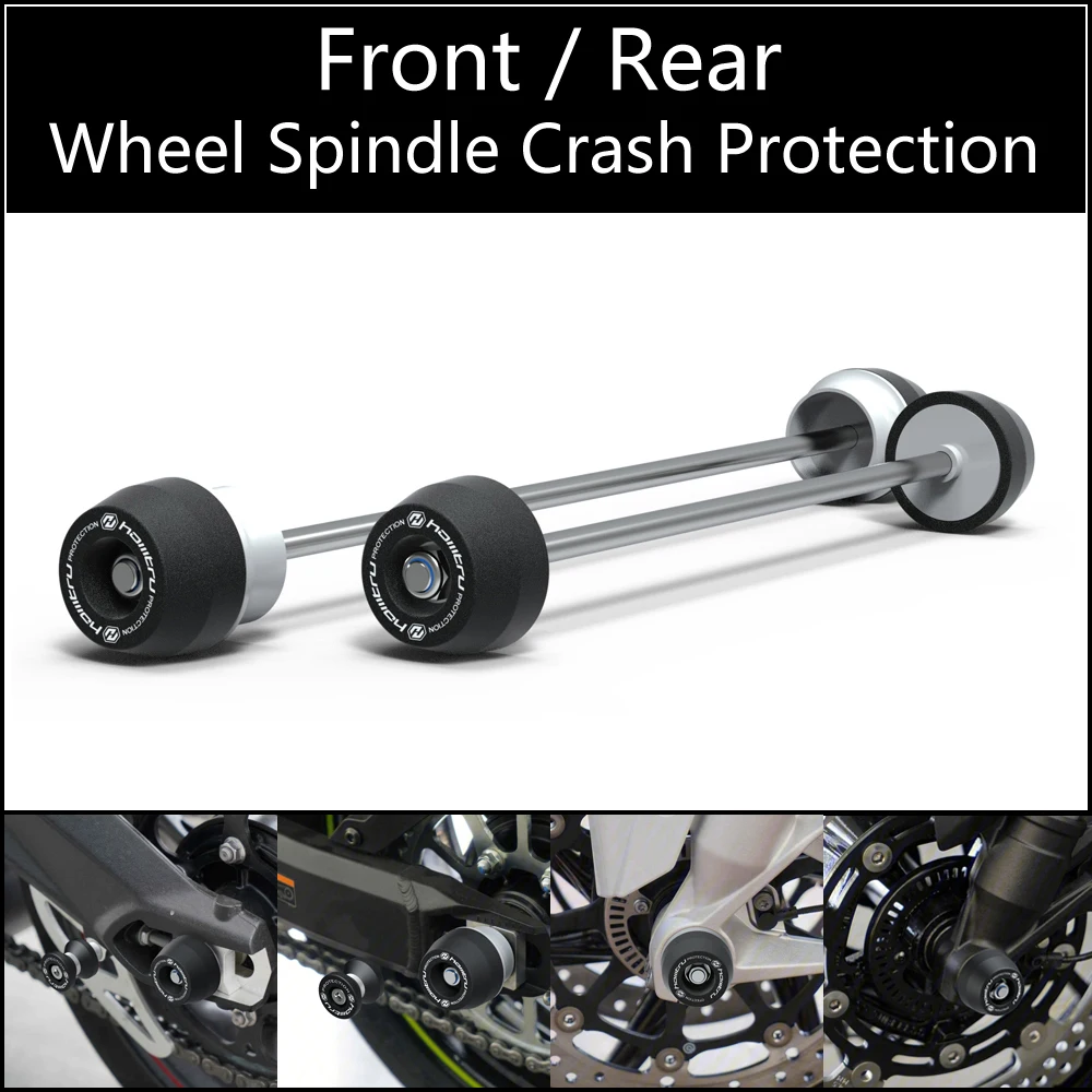 

For Kawasaki Z650 Z650RS / Ninja650 Urban Tourer / 2017-2023 Front Rear Wheel Spindle Crash Protection