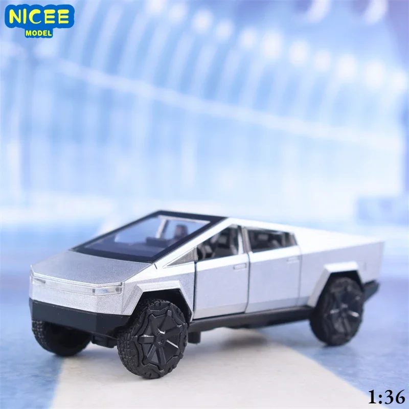 1:36 Tesla Pickup Truck High Simulation Diecast Car Metal Alloy Model Car decoration display collection gifts D200