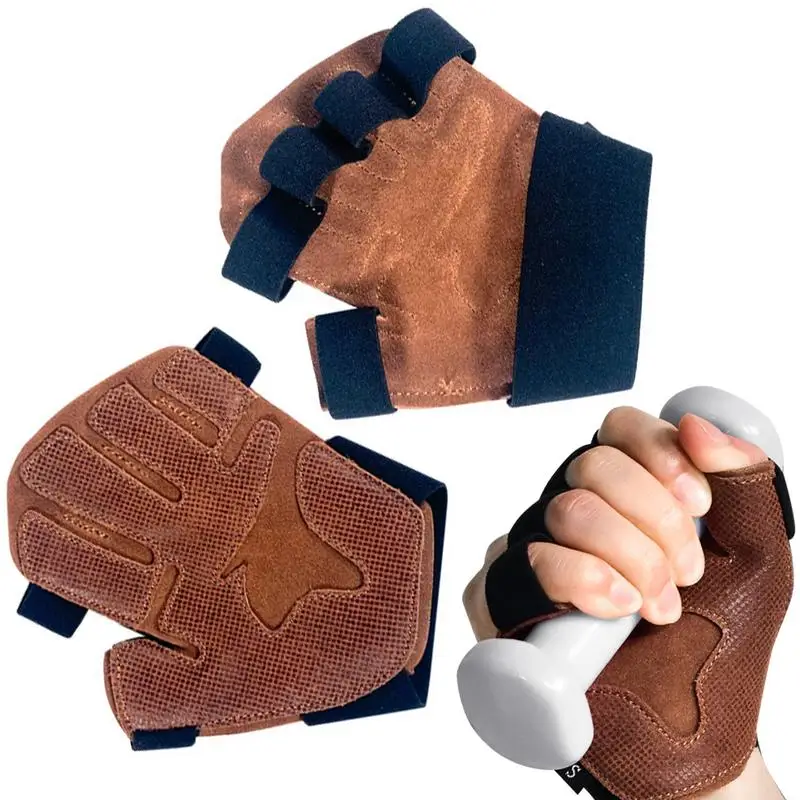 Men Exercise Gloves Fingerless Weight Lifting Gloves For Men Women Fitness Lovers Full Palm Protection Weightlifting Gloves For