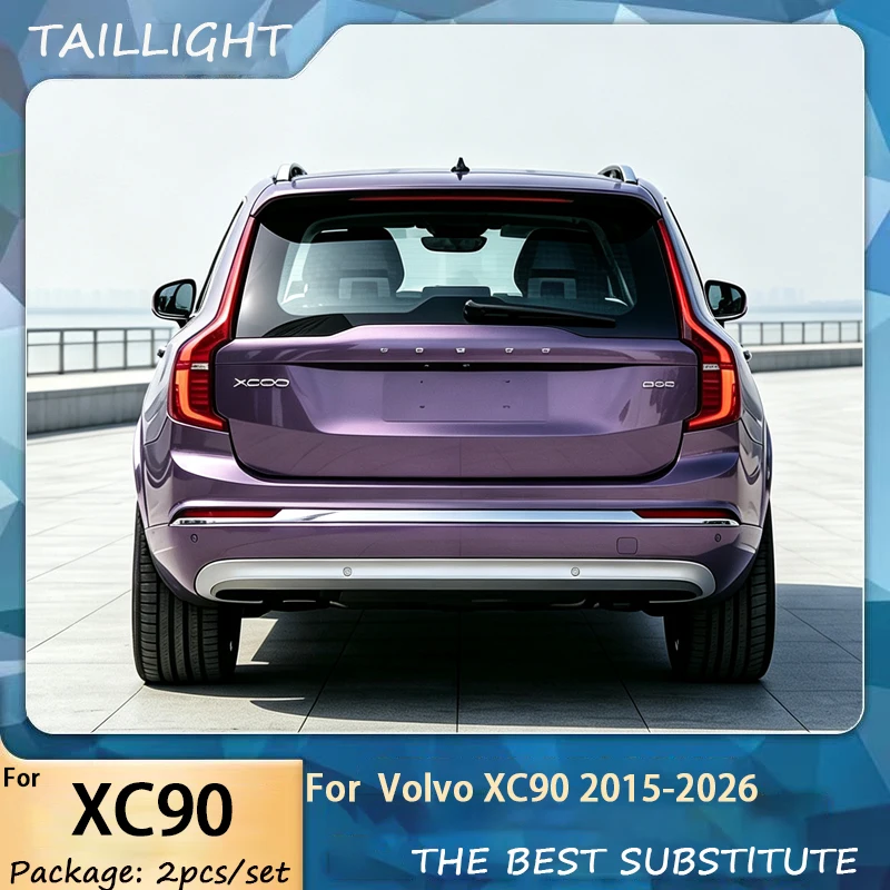 For Volvo XC90 2015-2026 Car Taillights Assembly Upgrade New Style LED Highlight Flashing Signal Light Car Tools Accessories