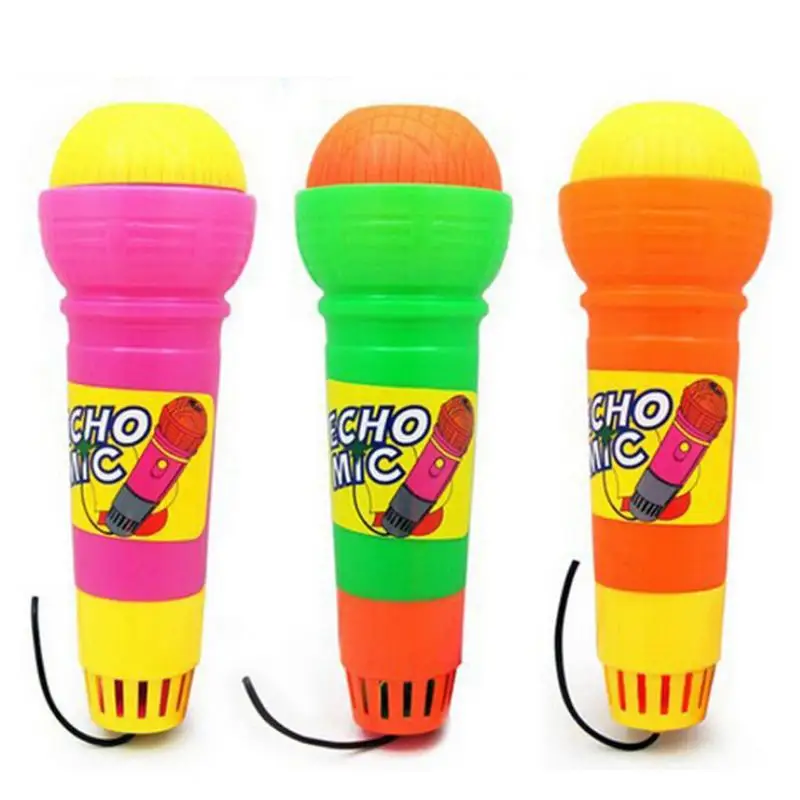 Kids Music Toys Plastic Echo Microphone Mic Voice Changer Toy Gift Birthday Present Kids Party Song Random Color