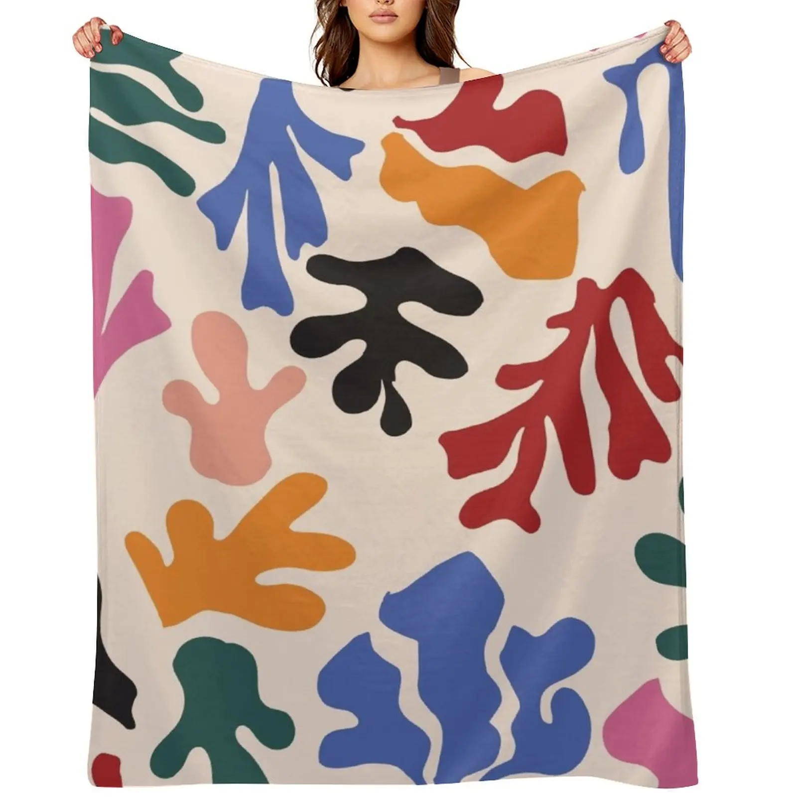 

Matisse patterns Throw Blanket Soft Plush Plaid Blankets Sofas Of Decoration sofa bed valentine gift ideas Blankets