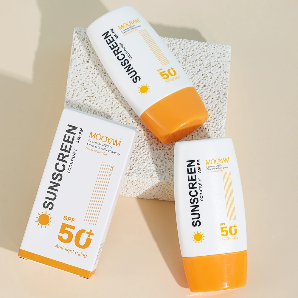 Sunscreen Cream SPF 50+UV Protective Sun Block Isolation Cream Moisturizing Brightening Body Skin Care Cosmetics Product