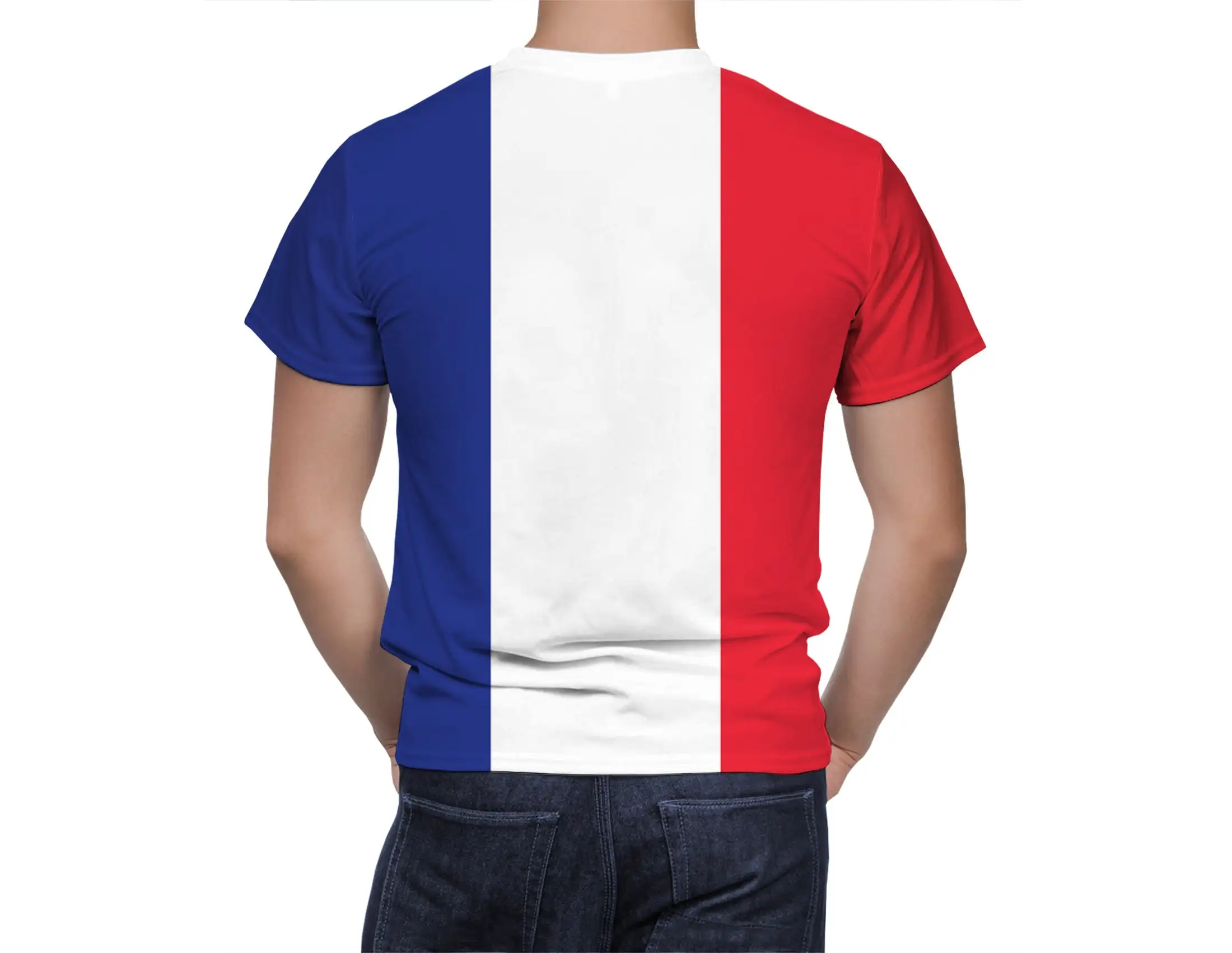 Romantic France Flag 3D T Shirt For Men Fashion Hip Hop O-neck Short Sleeve Tops Man Clothing