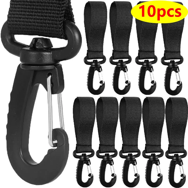 2/10pcs Stroller Hooks Hook Buckle Stroller Hanger Organizer Buckles Clip Aluminum Alloy Carabiner Cart Diaper Bag Shopping Pram