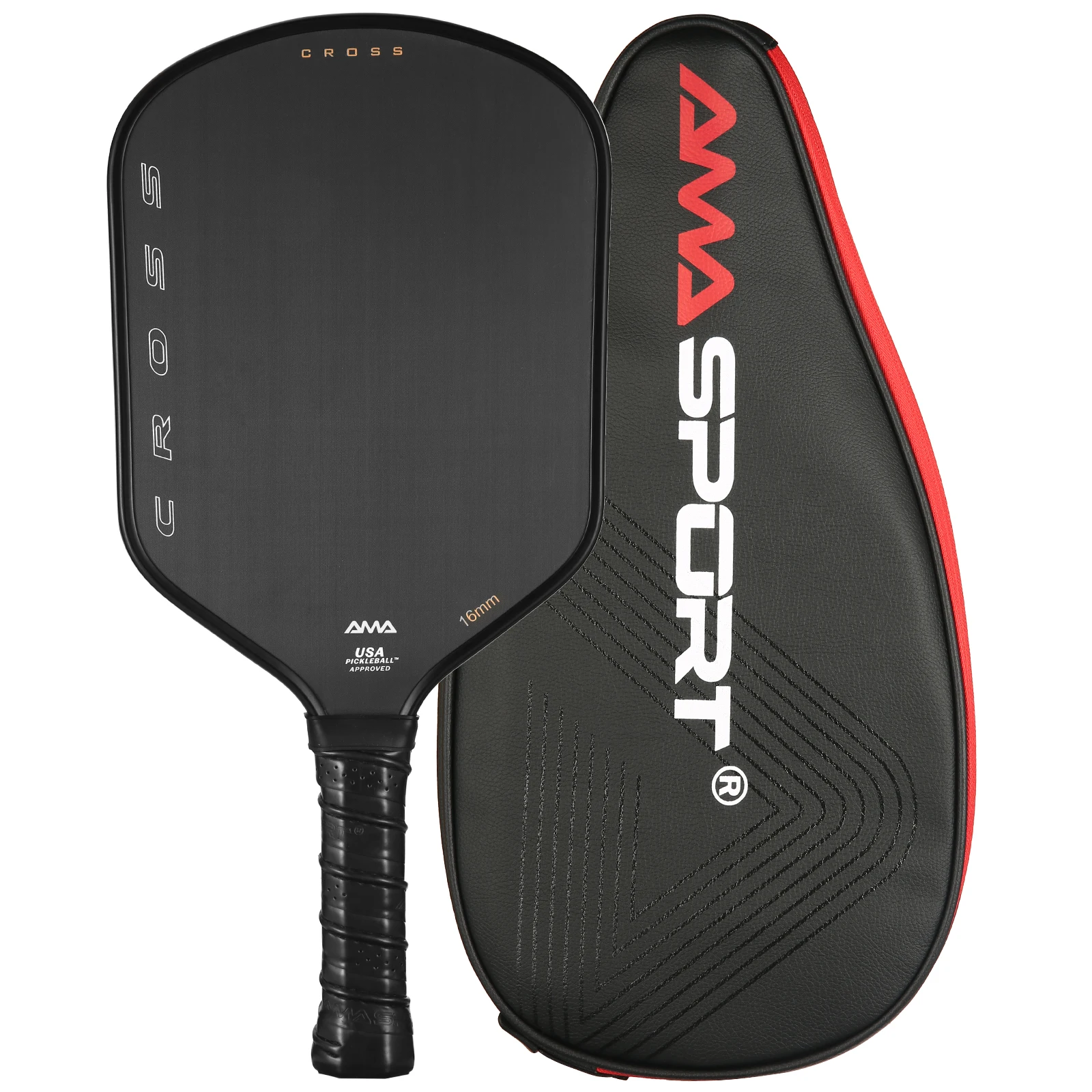 

T700 16MM Pickleball Rackets Carbon Fiber Wider Head Shape Unibody Thermoforming Construction Pickleball Paddles USAPA Approved