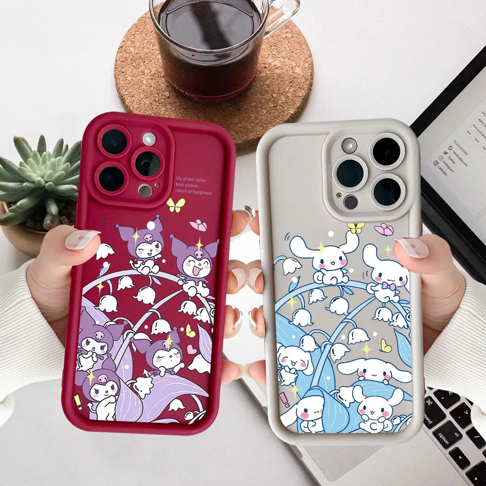 حافظة هاتف كارتونية كورومي سينامورول ماي ميلودي لهاتف Realme 15 14 13 12 11 9 Pro Plus GT 6 3 C75 C71 C67 C65 C63 C55 C53 5G
