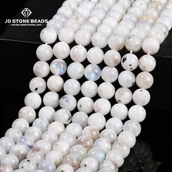 8 10mm Natural India Blue Moonstone Beads Round Loose Spacer Bead For Jewelry Making Diy Necklace Bracelet Accessory 15