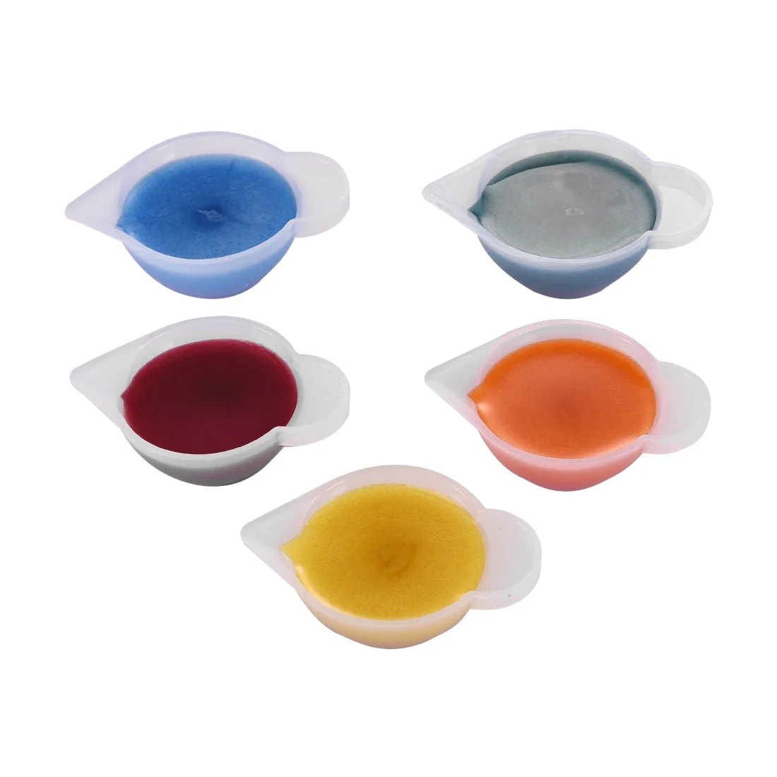2/5pcs Semi Transparent Dispenser Cup DIY Epoxy Resin Glue Measuring Tools Toning Cup Crystal Jewelry For Jewelry Making Tools
