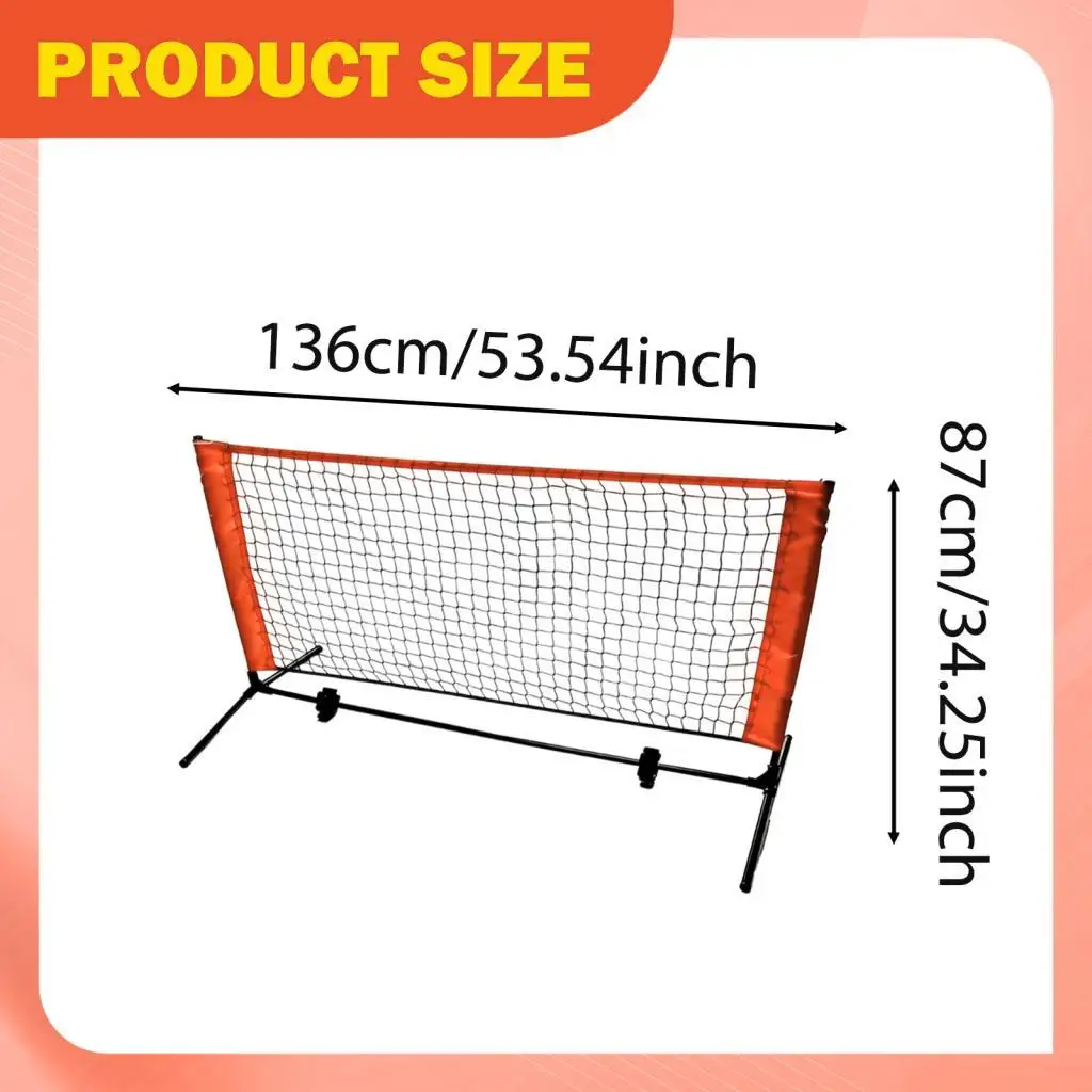

Mini Pickleball Net Indoor/Outdoor Detachable for Training Practice Silent Pickleball Equipment Lightweight