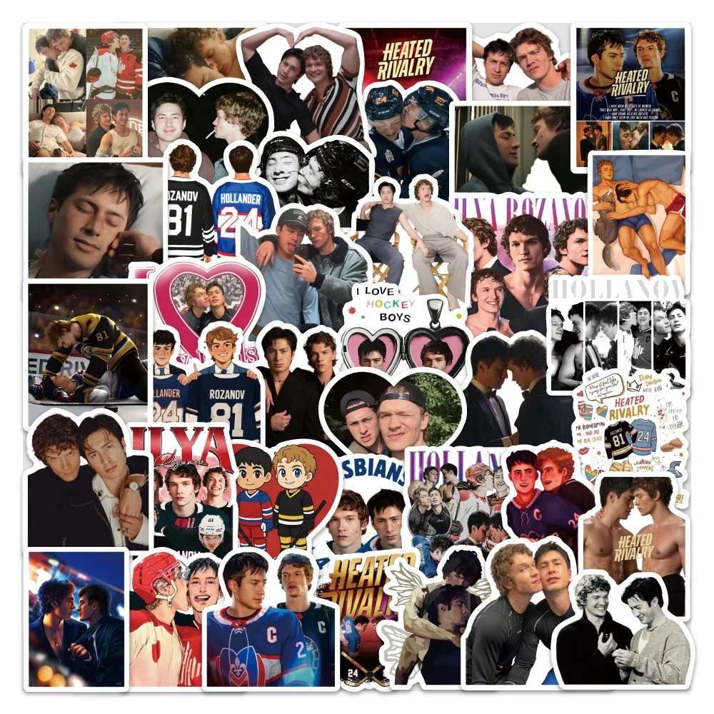 

60PCS Heated Rivalry Graffiti Stickers Shane Hollander DIY Decorative Water Cup Luggage Notebook Waterproof Sticker Kids Toy