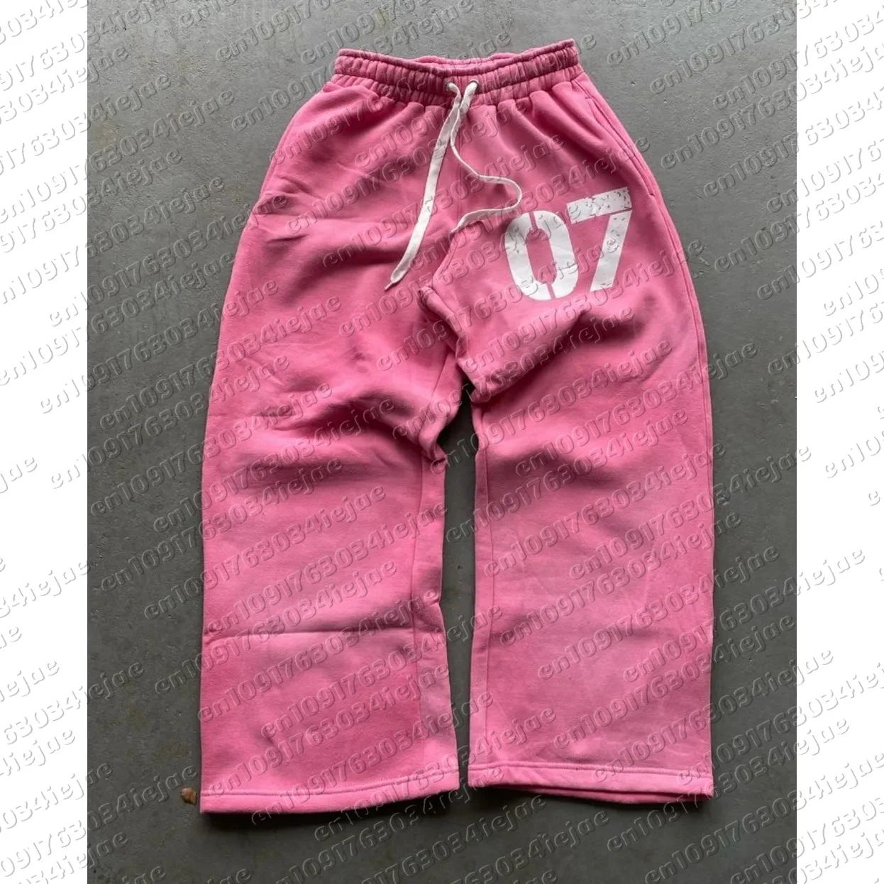 Streetwear Y2K Lässige Baggy-Sweatpants mit Kordelzug, Sporthose, Reißverschluss-Cardigan, Modischer Digitaldruck, Kapuzenpullover für Männer und Kinder, Street-Set – Detail 4