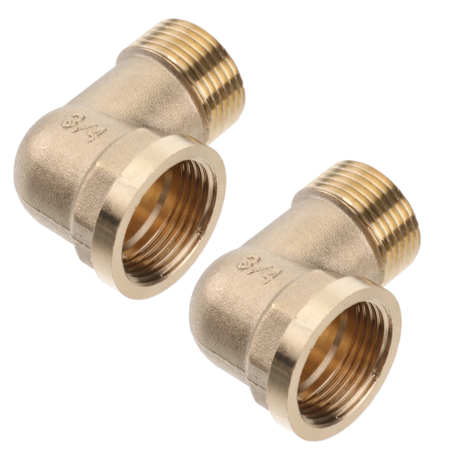 

2pcs Copper Elbow Accessories 90 Degree Brass Connector Durable Garden Hose Threads Male Female RV Home Pressure Washer