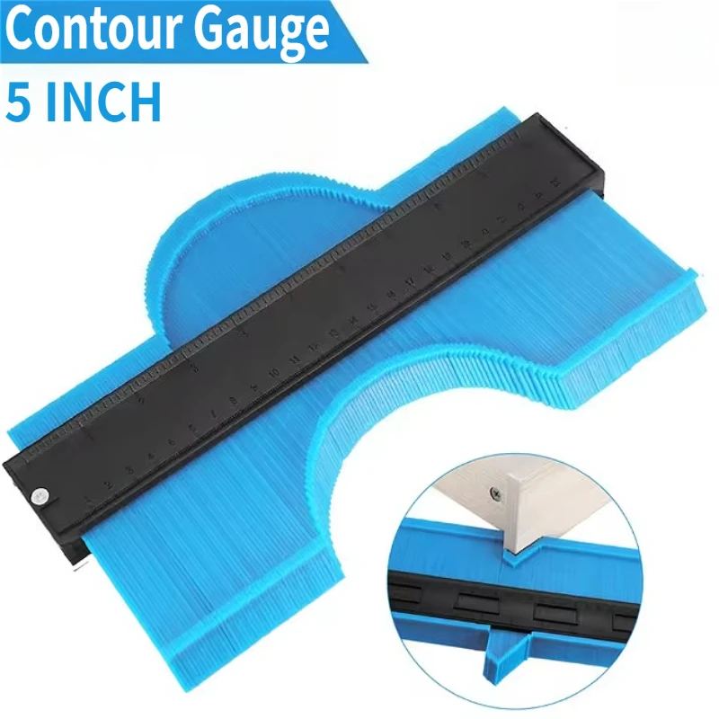 Contour Gauge Duplicator Ceramic Tile Carpet Cutting Template Profile Measuring Angle Ruler Contour Duplicator Woodworking Tools