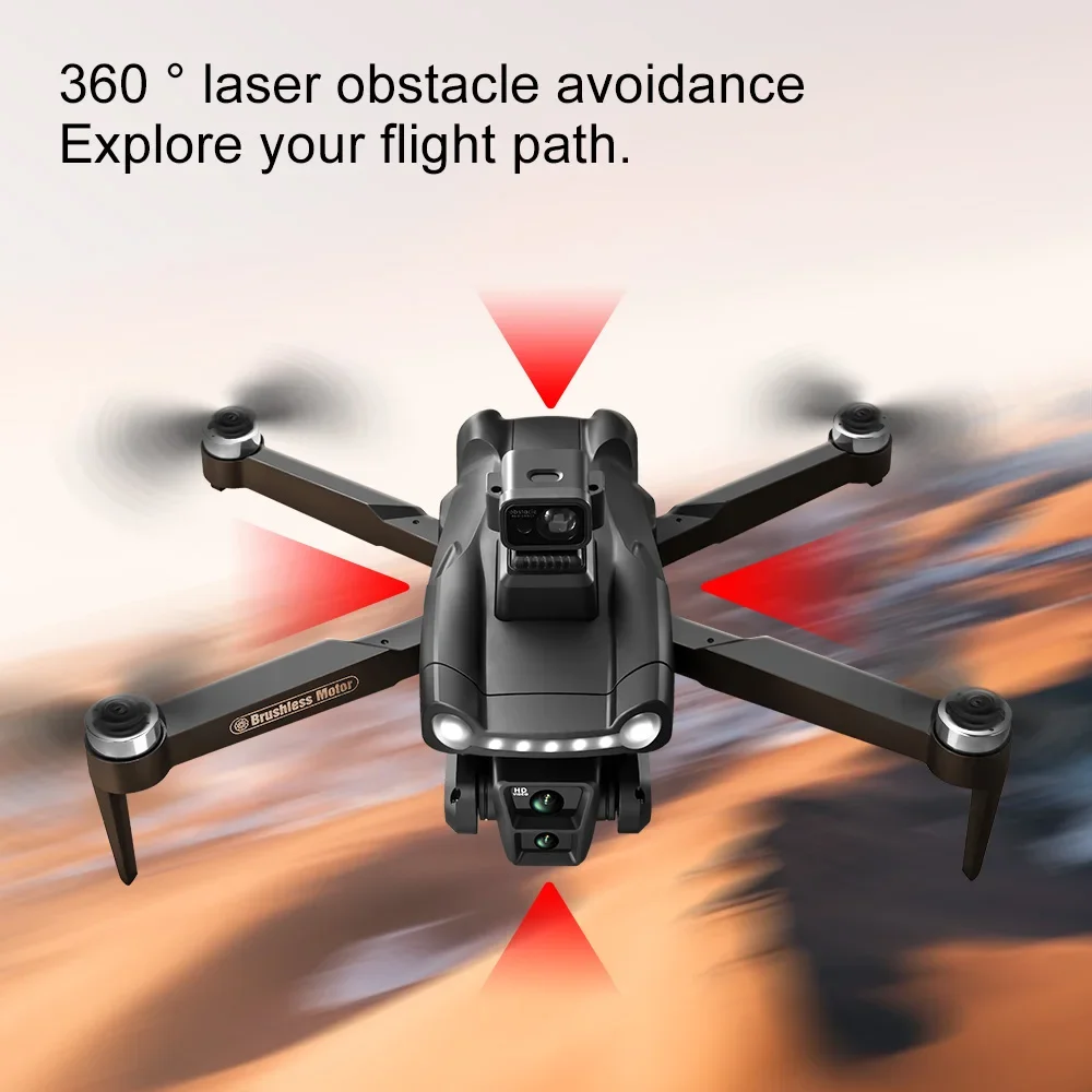 Xiaomi V198GPS Drone ESC 8K Profesional HD 카메라 브러시리스 장애물 회피 공중 광학 접이식 Quadcopter Mini Dron