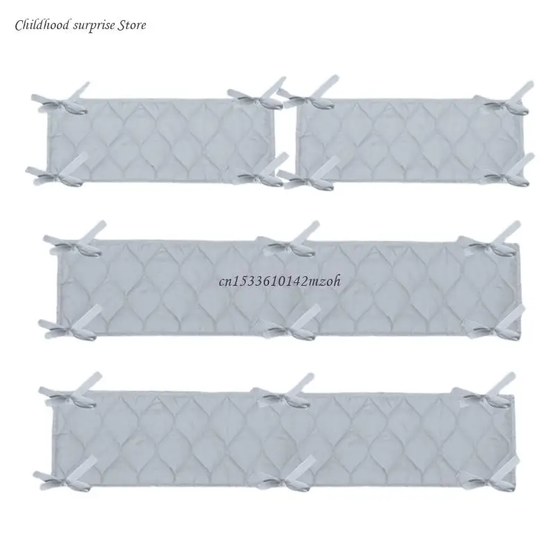 รั้วป้องกันเปล Breathable Crib Guard ช่วยให้เด็กปลอดภัย Baby Essential Dropship