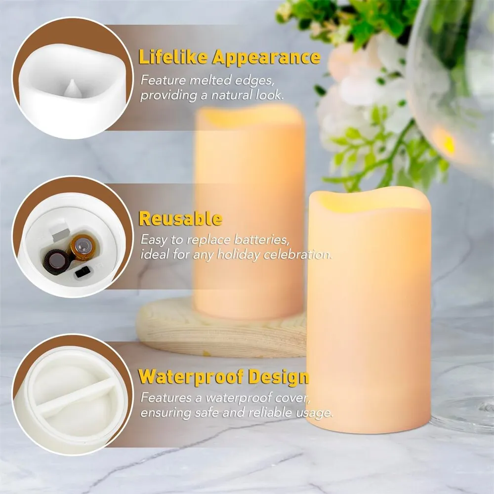 12Pack LED Flameless Candle Lights Simulated Flame Flickering Tea Light With Remote Control For Home Decoration Battery Operated