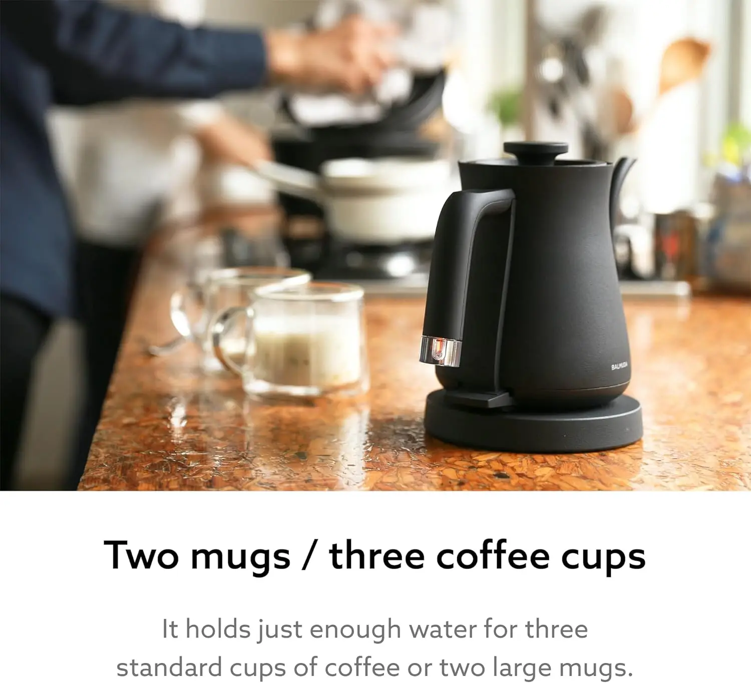 The Kettle Electric Gooseneck Kettle Lightweight | Stainless Steel 0.6L (20fl oz) Capacity Neon Light Indicator Perfec