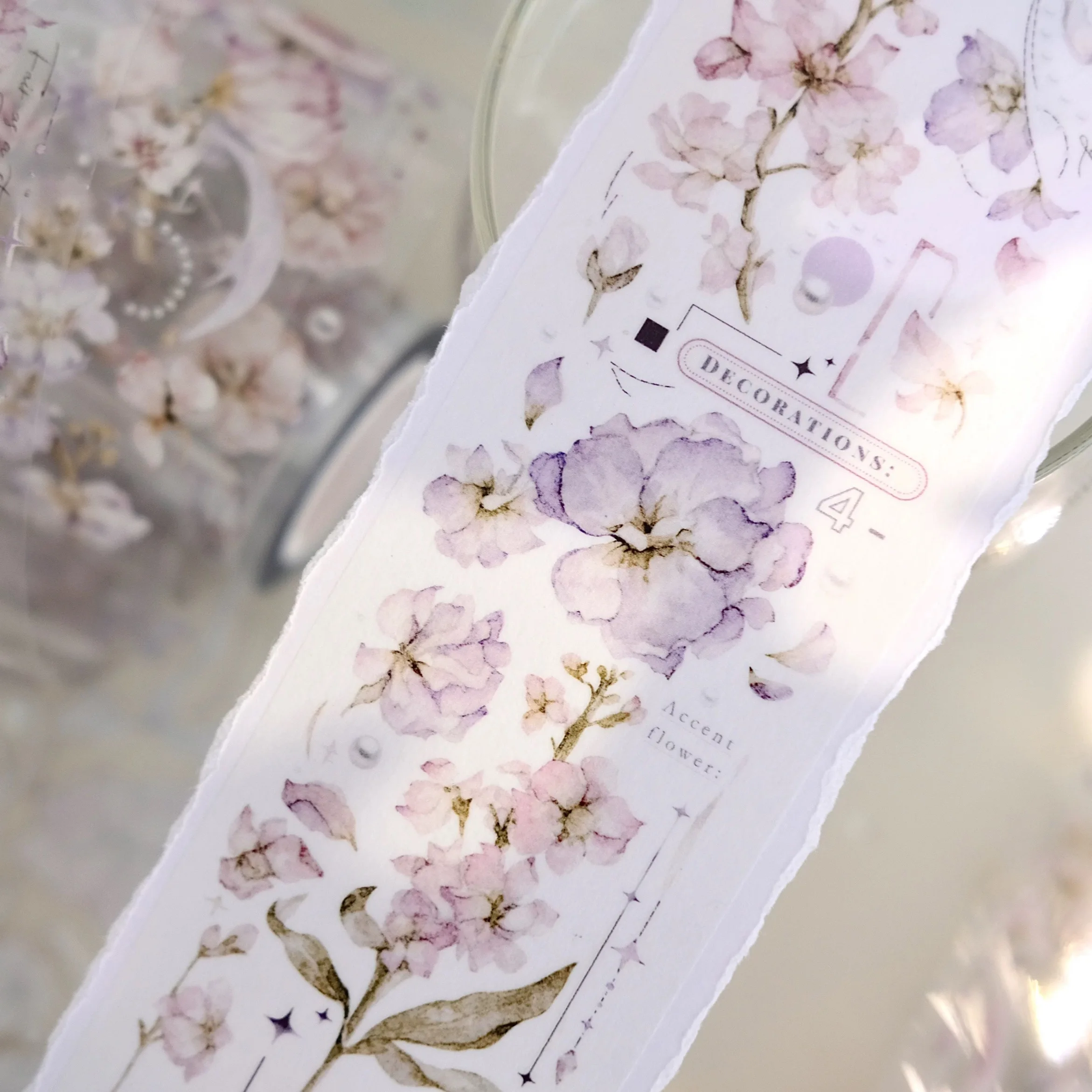 Freckles Tea Vol.04 Vintage Floating Dream Florist Washi PET Tape for Planner Card Making DIY Scrapbooking Decorative Sticker