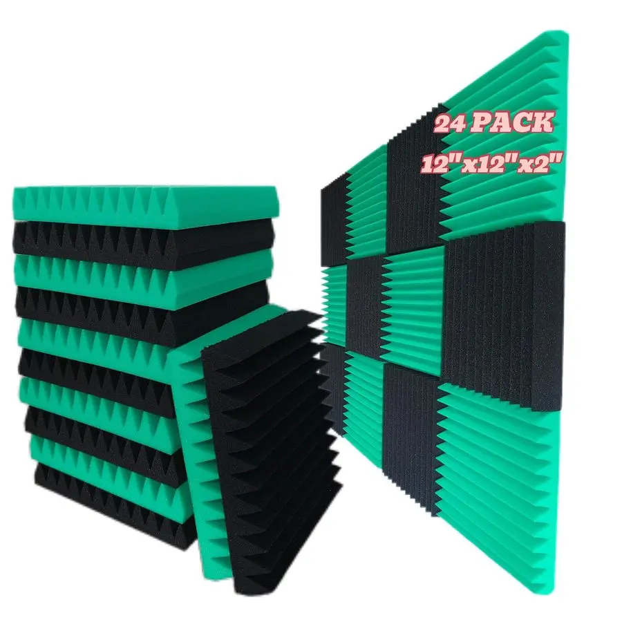 

Pack, 12 x 12 x 2 inches, Acoustic Panels, Wall Panels, Sound Panels, Used for soundproofing, Soundproof Foam Panels for Walls12
