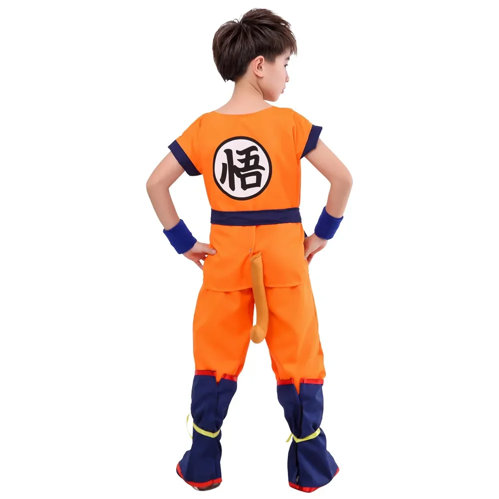 Anime Adult Kids Cosplay Goku Wu   G;ui Letter Costume Birthday Party Children Scary Cool Carnival Christmas Dress