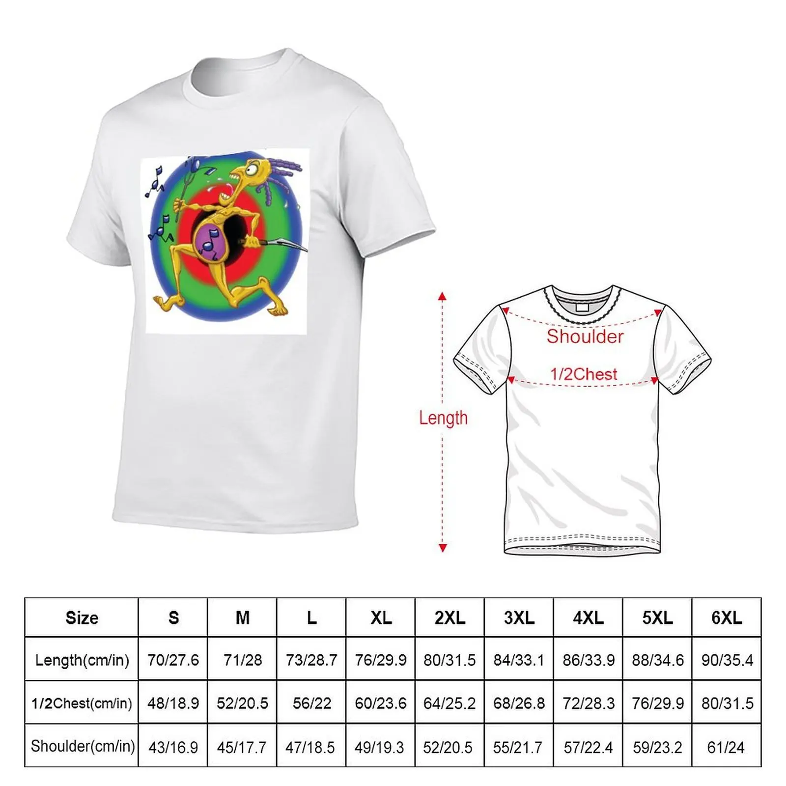 Panic note eater T-Shirt vintage clothes graphic tee shirt mens t shirts
