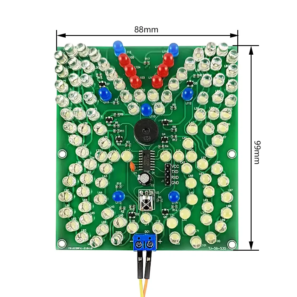 Kit de soldadura con Control remoto, lámpara de mariposa de música, Acústica-óptica, LED, diversión, producción electrónica, educación escolar,