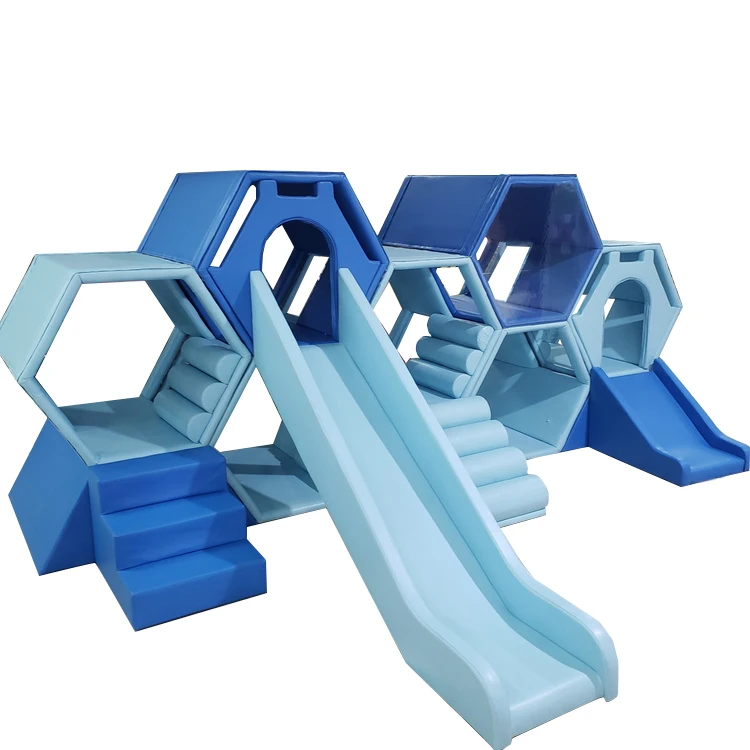 Small Indoor Pu Soft Honeycomb Slides for Home and Shopping Mall Commercial Amusement Park Stairs & Slides for Household Use