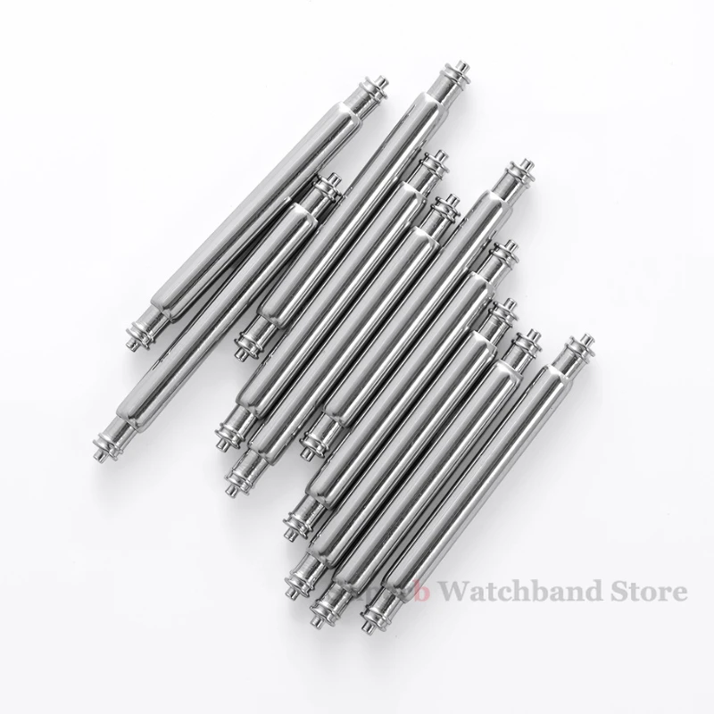 20 قطعة حزام (استيك) ساعة دبابيس 1.5/1.8/2.0/2.5 مللي متر قطر 14/16/18/19/20/22 مللي متر المعادن الصلب الربيع القضبان ربط دبابيس ساعة أدوات إصلاح