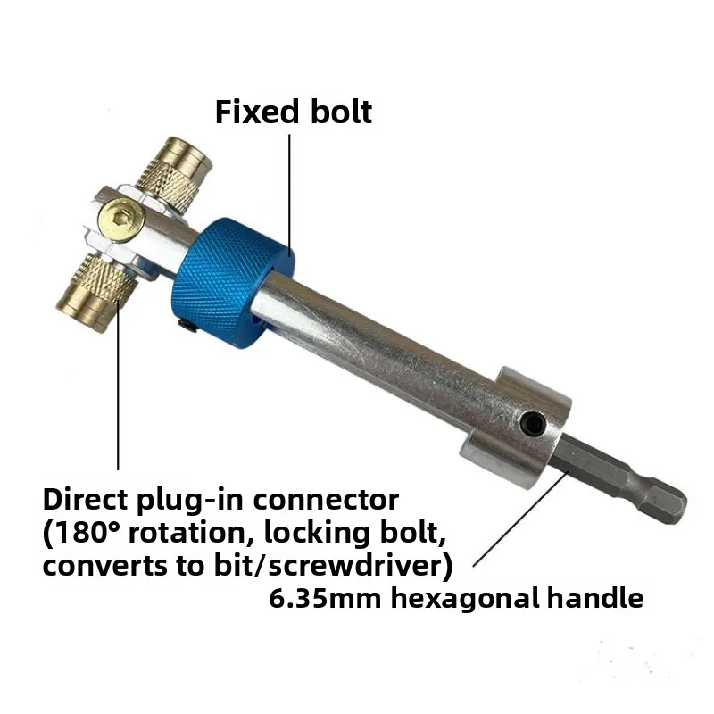 20Pcs Countersink Drill Bit Set with Quick-Change Adapter, Pneumatic & Manual Use