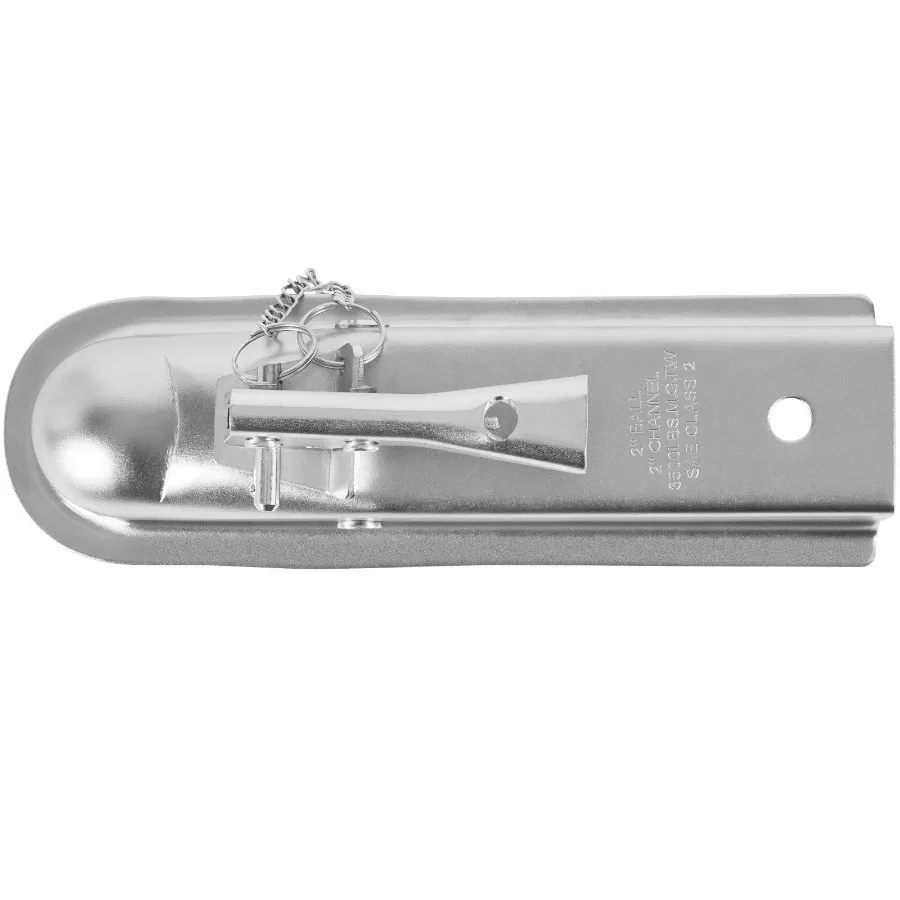

Straight Trailer Coupler for 2Inch Hitch Ball 2Inch Channel 3500 lbs Capacity Heavy Duty Trailer Tongue Coupler Ideal for Towi