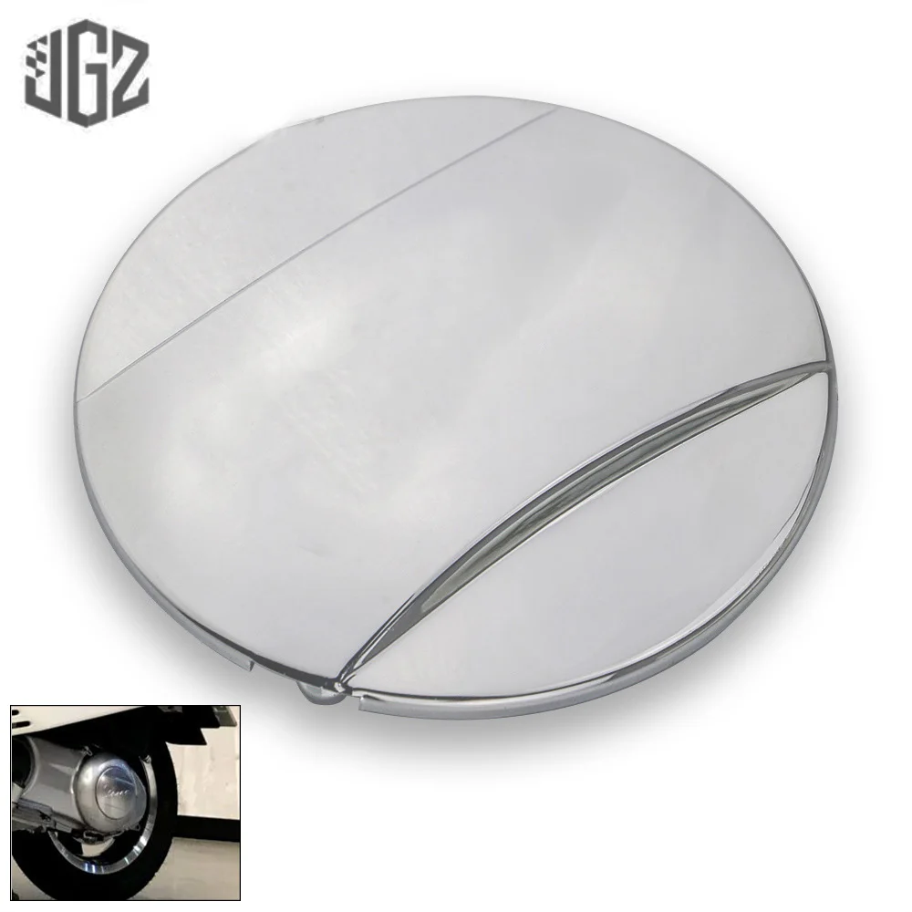 Motorcycle Plastic Round Side Plating Sliver Transmission Cover for VESPA GTS GTV 250 300 2013 2014 2015 2016 2017 Accessories