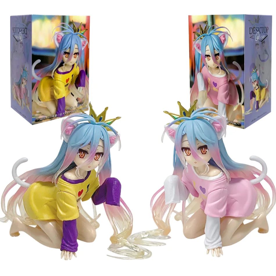 Anime TAiTO GEEN SPEL GEEN LEVEN Shiro PVC Figuren Desktop Leuke Ornamenten Collectie Modellen Speelgoed Kinderen Kerstvakantie Cadeau Op Voorraad