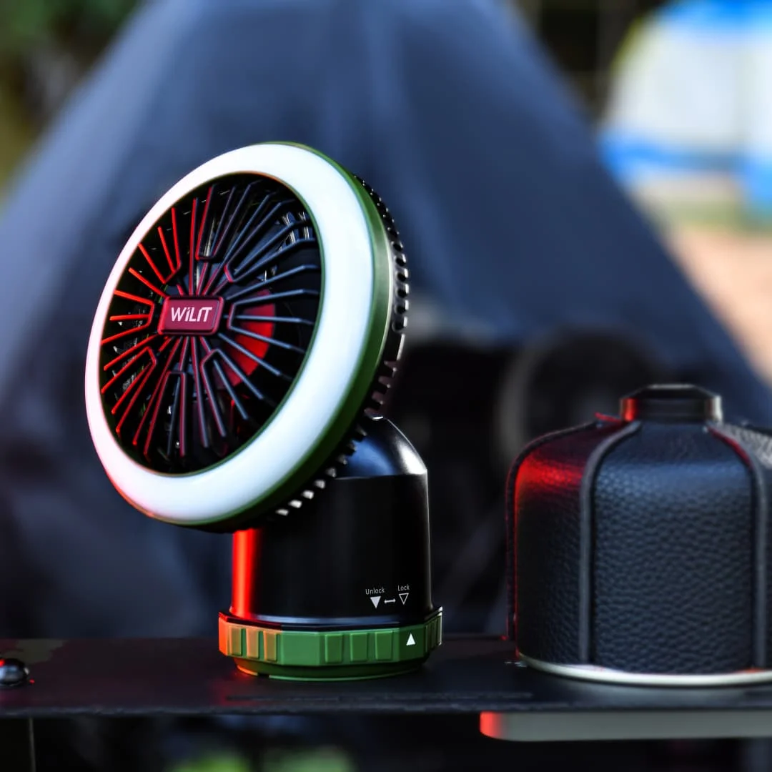 Portable LED Outdoor Camping Handheld Fan with Hook USB Charging Dry Battery Tent Ceiling Fan Desk Lamp for Office And Student U