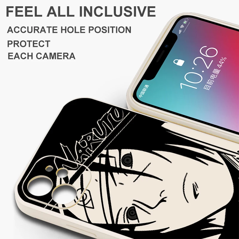 Anime A-Akatsukis Itachis For iPhone 15 14 13 12 11 Pro 7 8 Plus X XR XS Max 13 12 Mini Phone Case Liquid Silicone Shell