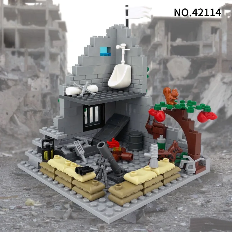 소년들의 거리 싸움 42114 어린이들이 작은 블록 장난감 조립 키트를 조립하여 건물의 바닥 부품을 조립하는 장난감