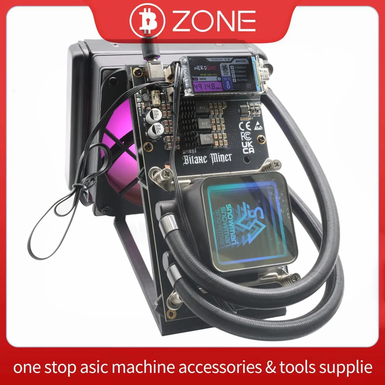 

Совершенно новый NerdQaxe++ Hydro 4,8TH/s 60W BTC Miner 15J/Th 4 * BM1370 ASIC Chips, 2.4G WiFi Crypto Machine Майнер с открытым исходным кодом