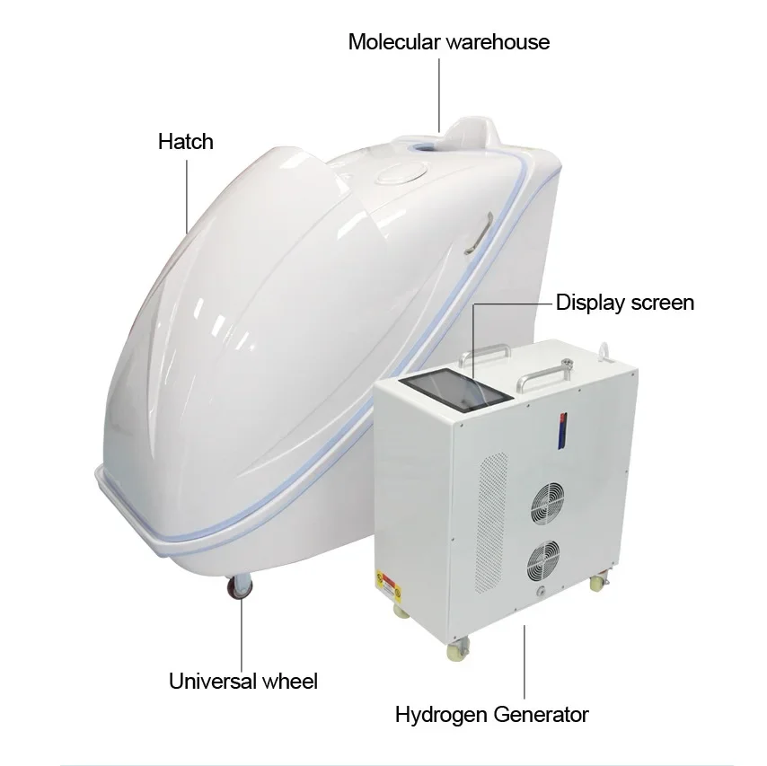 Manufacturer Hydrogen Generator For Dry Steam Sauna Hydrogen And Oxygen Beauty Dry Spa Capsule Bed