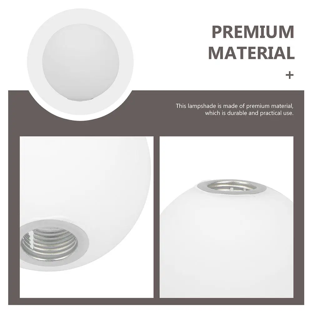 

Матовый стеклянный абажур-шар для потолочного светильника в гостиную или спальню: декоративный, с защитой для глаз